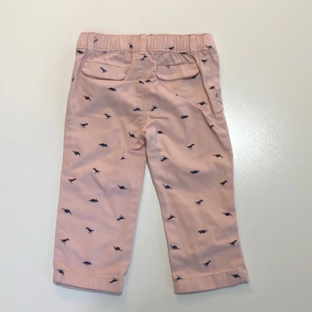 Carter’s Toddler Boys Pink Dinosaurs Pants 12M